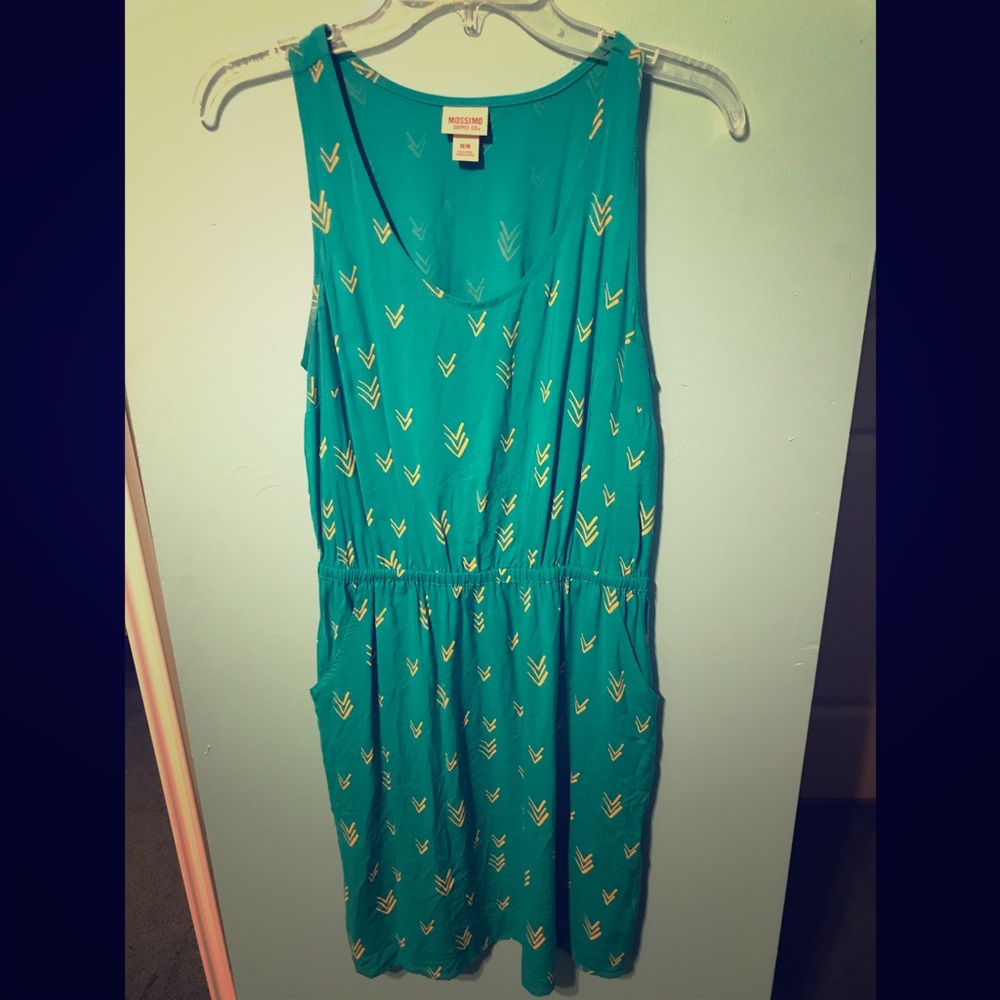 Turquoise Dress with Pockets